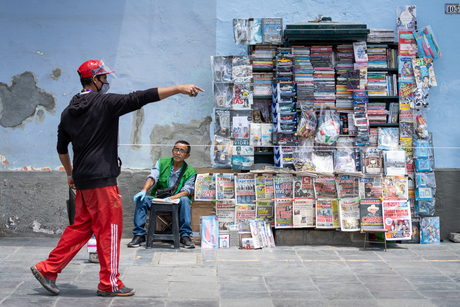 Street Vendor in Lima, Peru