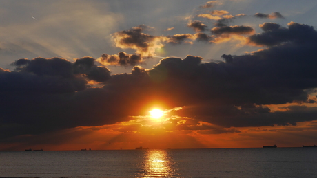 Zonsondergang in Katwijk