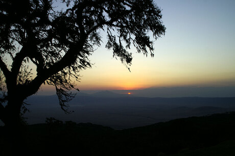 Ngorongoro bij valavond