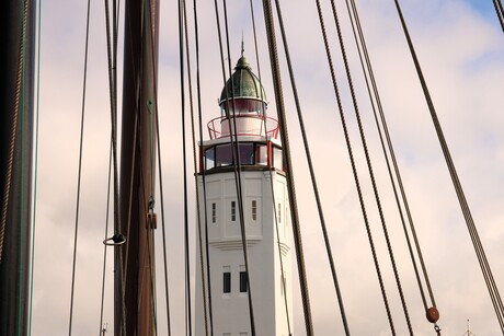 de vuurtoren van Harlingen