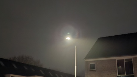 Regen en mist.