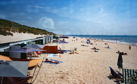 strand dishoek en mijn weerspiegeling