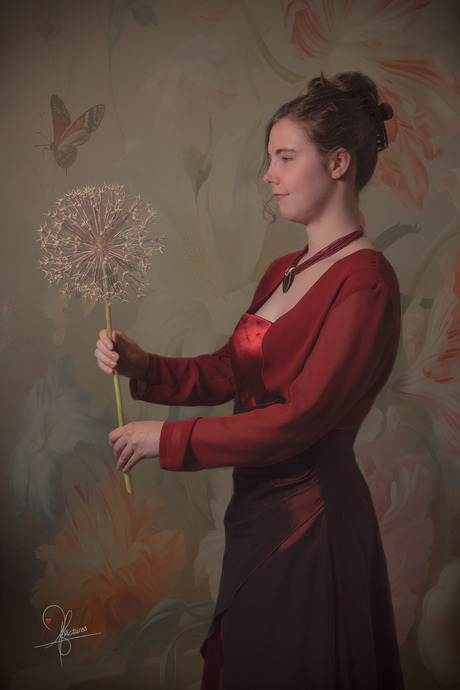 Flower Power in red