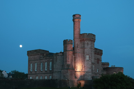 Castle Inverness by evening