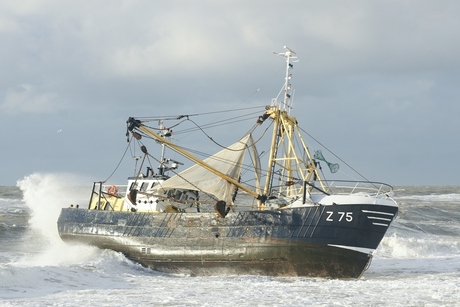 Gestrandde kotter Petten (3)