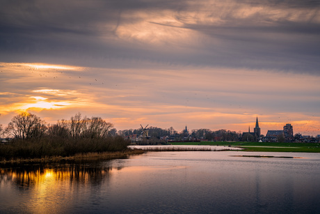 Hoog water Wijk bij Duurstede 