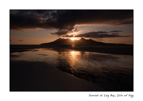 Sunset at Laig Bay