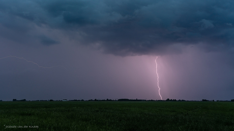 Bliksem in de lucht vanavond