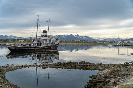 In de haven van Ushuaia