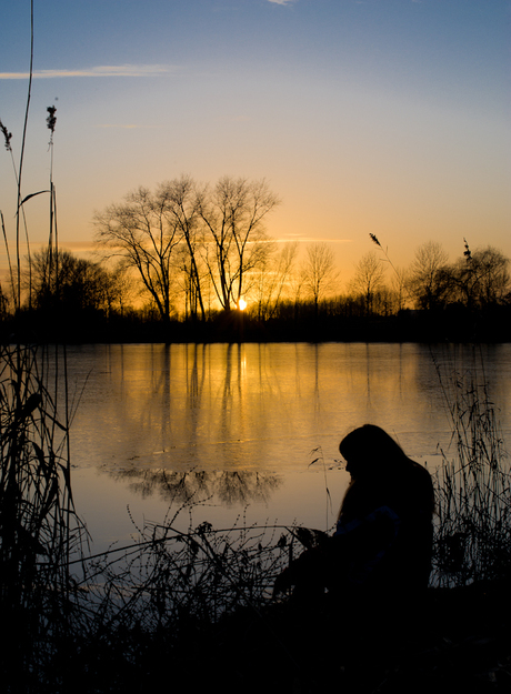 Winter avondzon