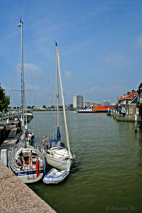 De Oude Maas in Dordrecht