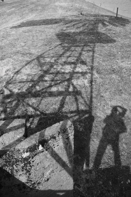 The windmill and my shadow