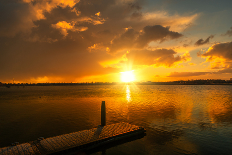 Bloody cold sunrise