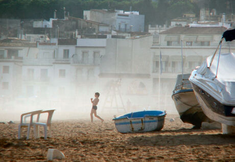 Running on the beach....