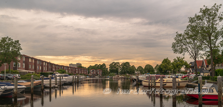 Meppel - de zon gaat onder