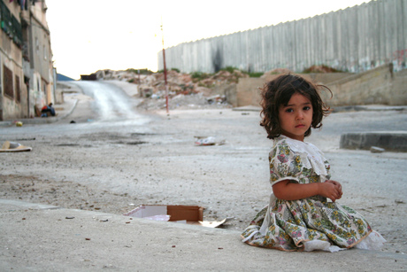 Palestijns meisje met somber toekomst perspectief