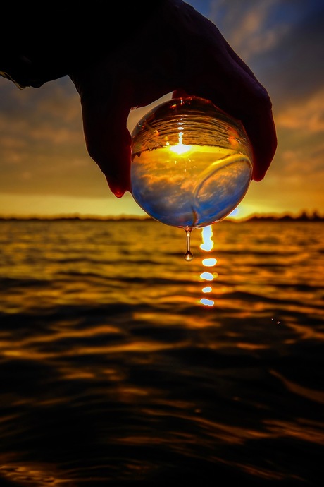 Sunset with my lensball