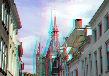 Sassenpoort ZWOLLE 2025 3D anaglyph 