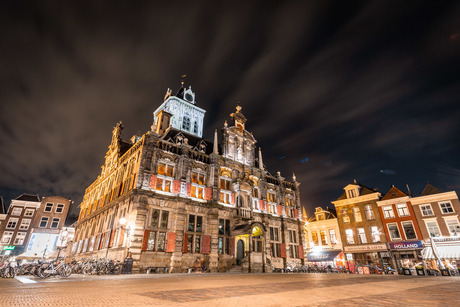 Het oude stadhuis van Delft