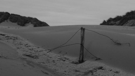 duinen en prikkeldraad