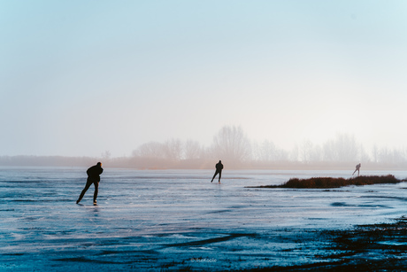 Fanatieke schaatsers