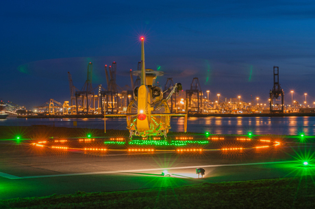 Loods heli op de Maasvlakte