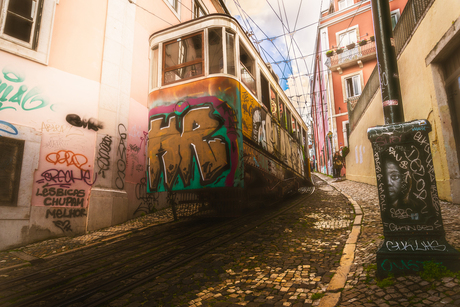 Hilly Tram Lisbon