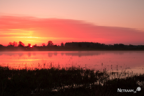 Zonsopkomst Ooijpolder