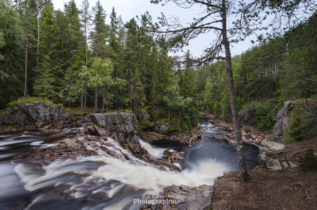 Brattfallet waterval in Zweden