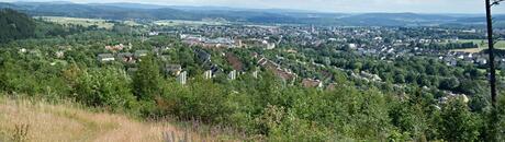 Uitzicht vanaf de Bromberg in Medebach.