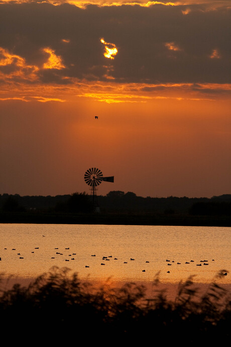 Zonsondergang in Groningen