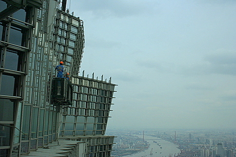 glazenwasser boven shanghai