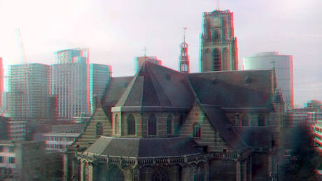 Laurenskerk Rotterdam 2026 3D anaglyph 