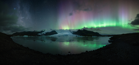 Where Aurora meets Milky Way