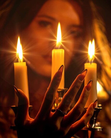 Candlelight. 