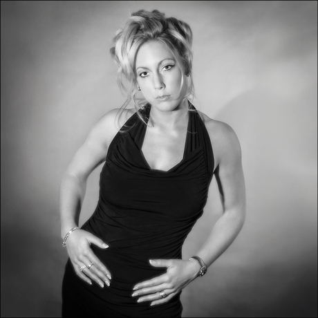 Analoog portret zwart-wit