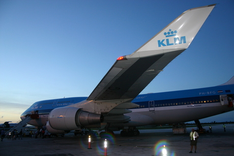 KLM 747 Willemstad