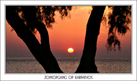 Zonsopgang in Karpathos