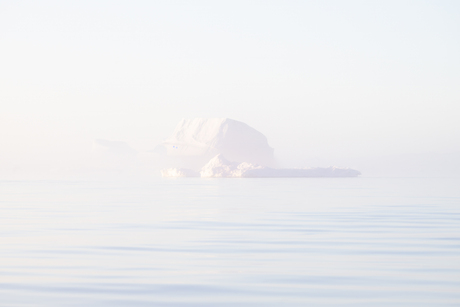 IJsberg in de mist