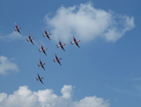 PC-7 Staffel van de Zwitserse Vliegformatie