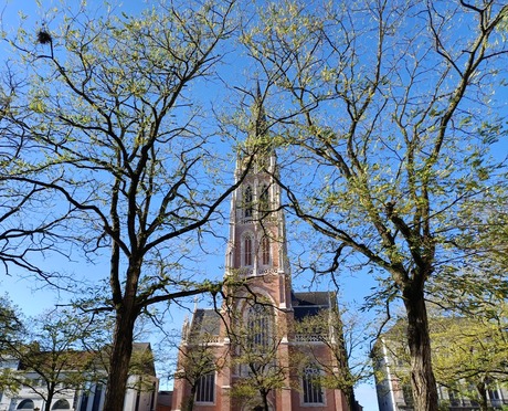 Sint-Jozefkerk tussen de bomen