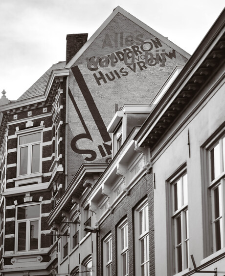 Vintage muurschildering