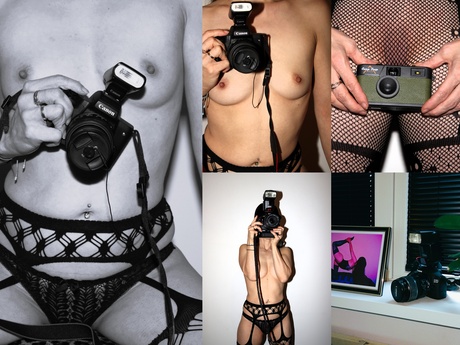 Beautiful Woman in Action collage