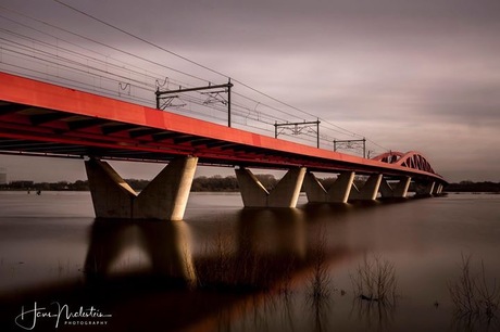 Rode spoorbrug Zwolle