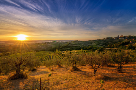 Sunrise over Tuscany Hills II