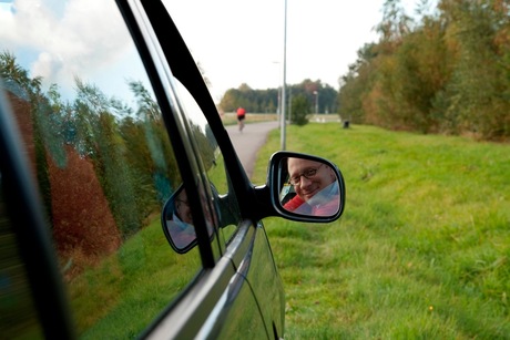 zelfblik op de weg