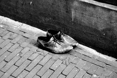left shoes in amsterdam