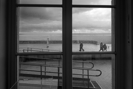 Een stil en koud Oostende nieuwjaarsdag 