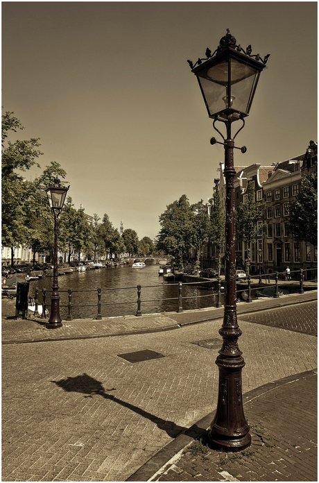 Amsterdam in sepia