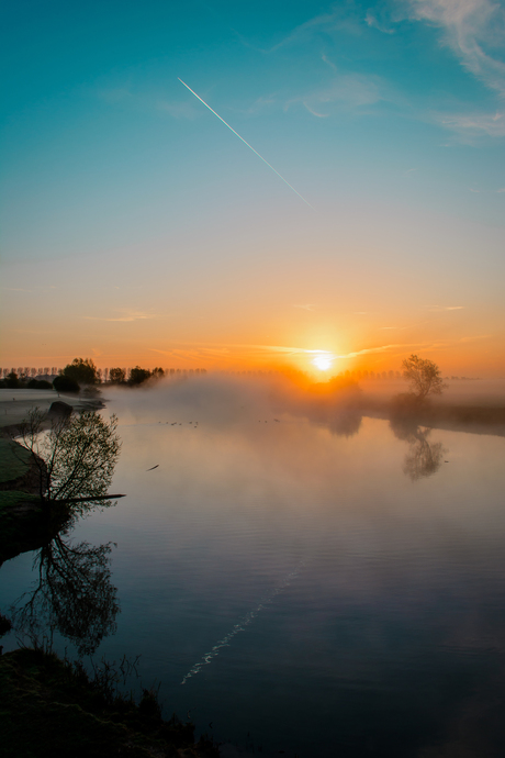 Kleurrijke zonsopkomst